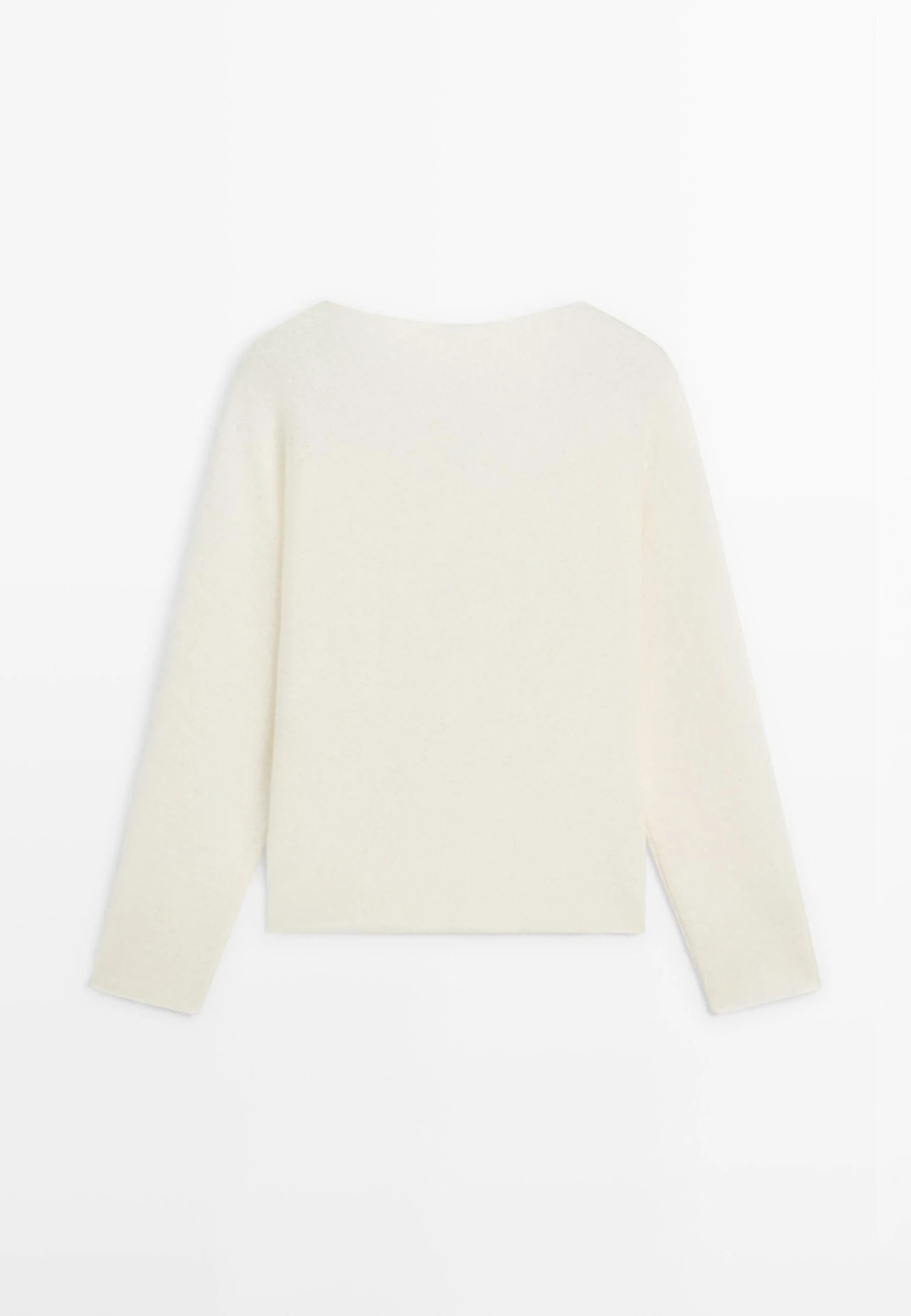 Massimo Dutti BOAT NECK WITH RAGLAN SLEEVE - Jumper - Beige 9 Massimo Dutti BOAT NECK WITH RAGLAN SLEEVE - Jumper - Beige - Image 7