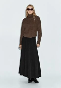 Massimo Dutti HIGH NECK - Jumper - Mottled Brown -Massimo Dutti Shop f7929857b05b471daf33871e2ae0ef4f