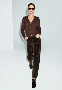 Massimo Dutti Straight Leg Jeans - Mottled Dark Brown -Massimo Dutti Shop f7b215f02a1b4c0d898cdeb6b1735394