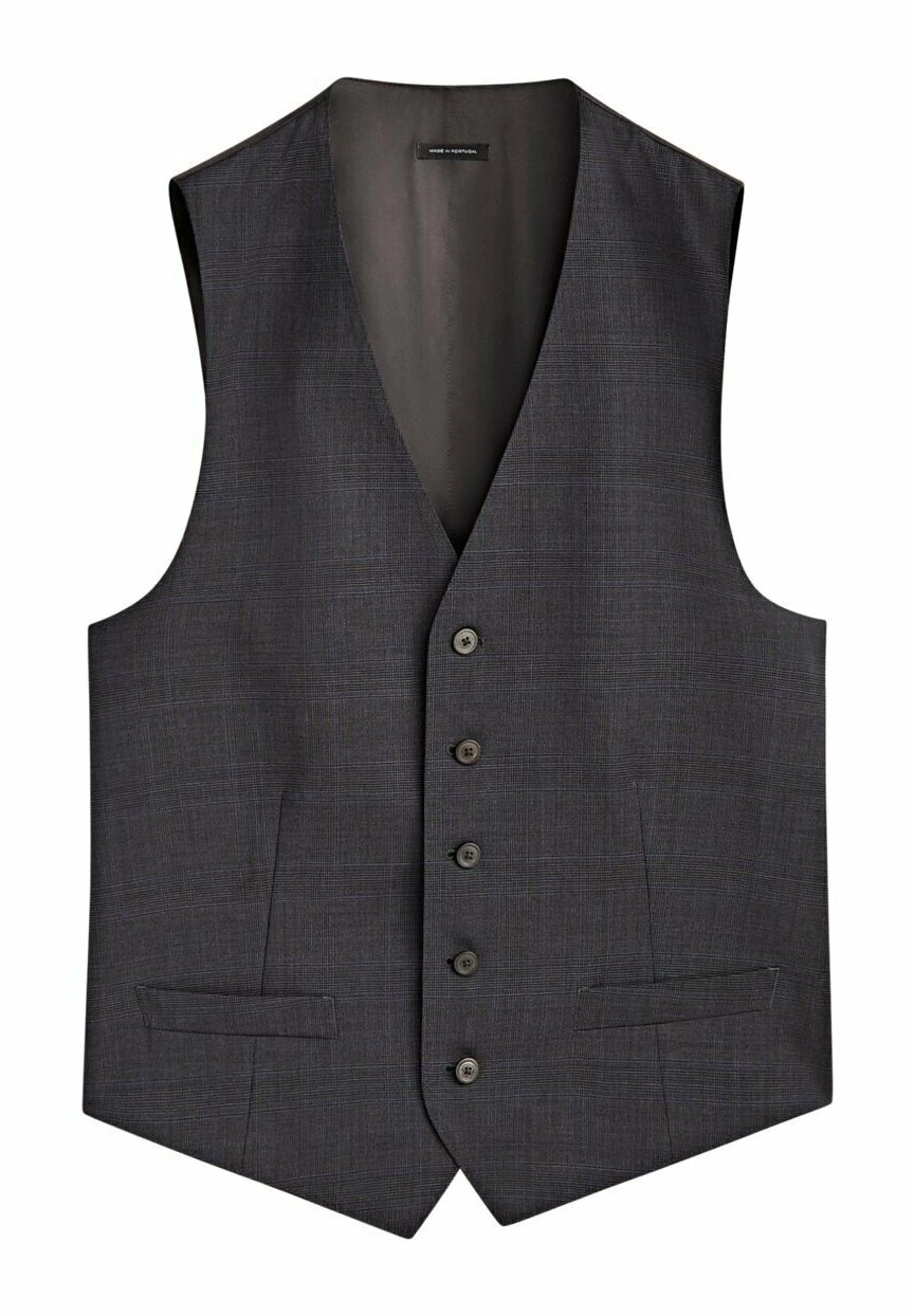 Massimo Dutti Check Super - Waistcoat - Grey 7 Massimo Dutti Check Super - Waistcoat - Grey - Image 5