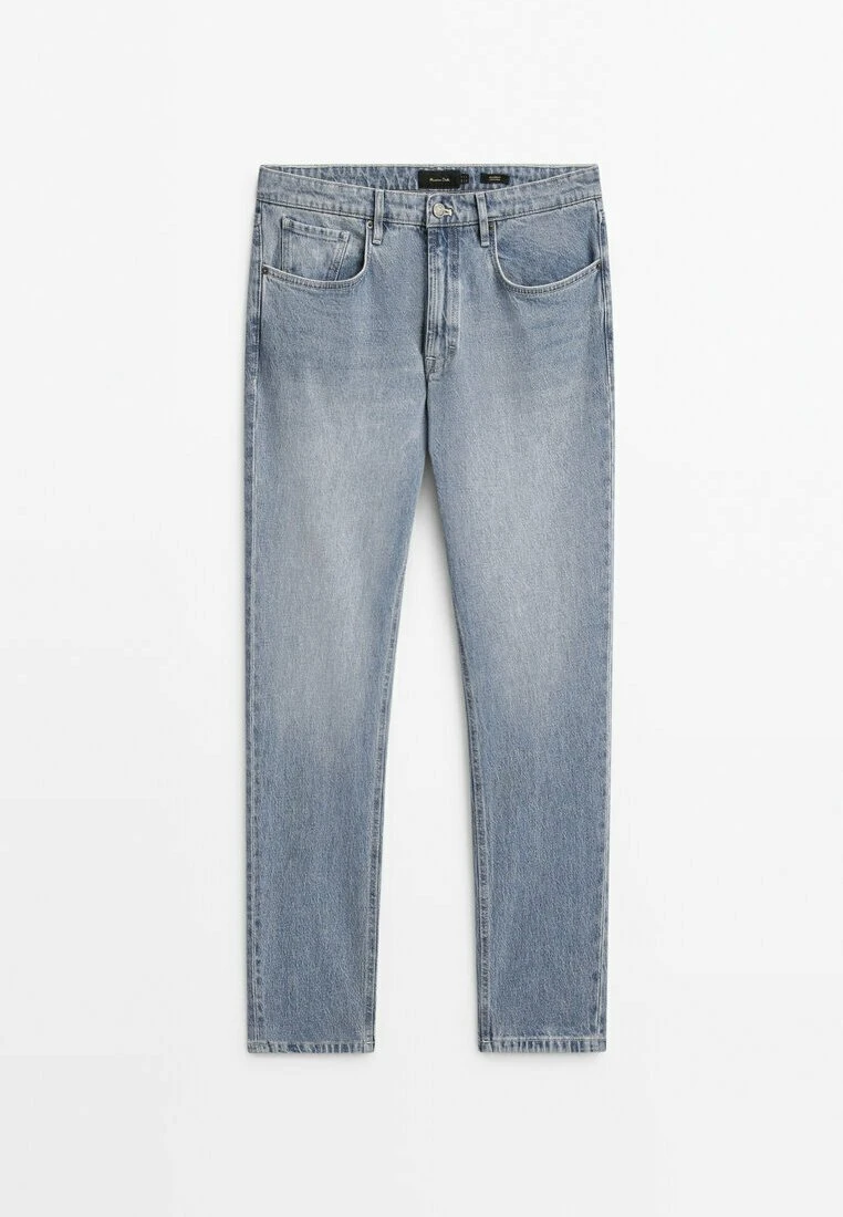 Massimo Dutti Bleached - Slim Fit Jeans - Blue 13 Massimo Dutti Bleached - Slim Fit Jeans - Blue - Image 11