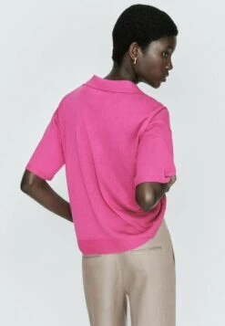 Massimo Dutti Polo Shirt - Pink -Massimo Dutti Shop f86409b10d0b4f7ea718921728c1d924