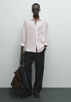 Massimo Dutti REGULAR FIT GARMENT - Shirt - Pink -Massimo Dutti Shop f87bd9149a484aed97268f6e8b830dea