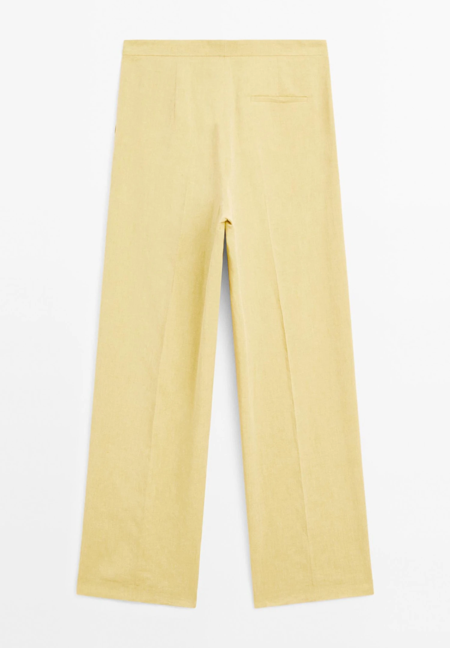 Massimo Dutti PLEATED WITH SIDE POCKETS - Trousers - Mustard Yellow 9 Massimo Dutti PLEATED WITH SIDE POCKETS - Trousers - Mustard Yellow - Image 7