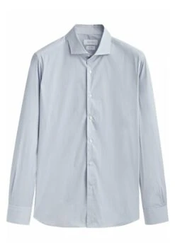 Massimo Dutti Pinstriped Easy Iron- Formal Shirt - Blue -Massimo Dutti Shop f8b08803df884ebda0d9b997ce3807e0