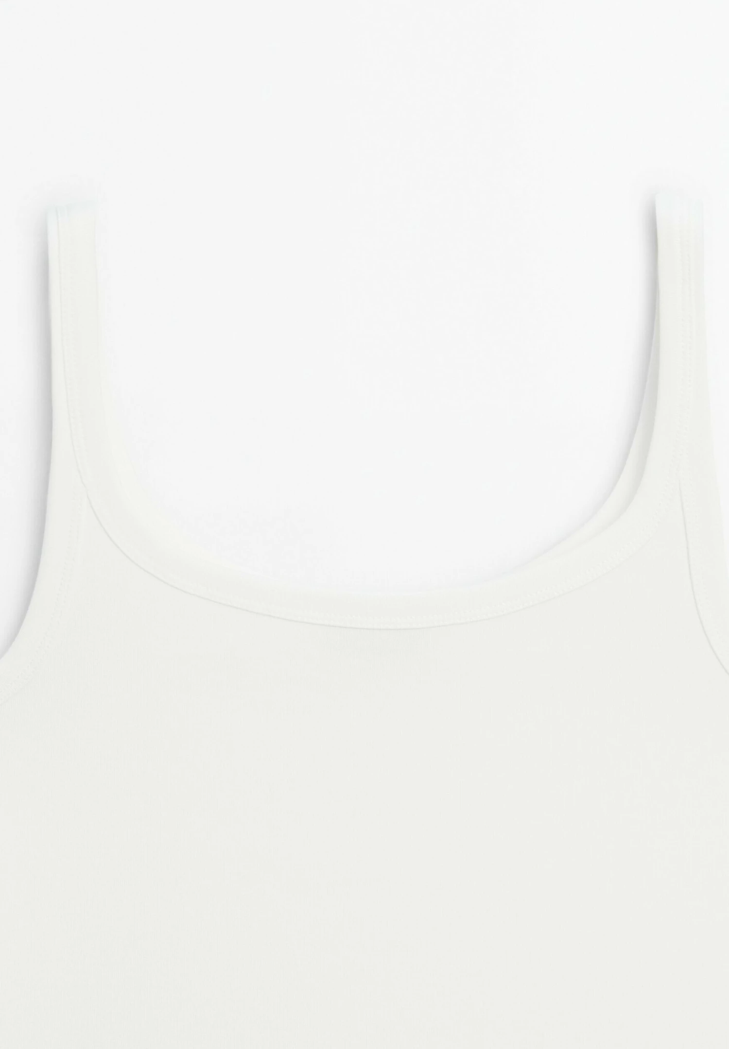 Massimo Dutti STRETCH STRAPPY - Basic T-shirt - White 10 Massimo Dutti STRETCH STRAPPY - Basic T-shirt - White - Image 8