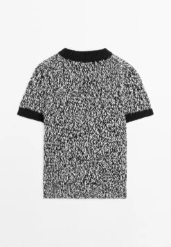 Massimo Dutti SHORT SLEEVE WITH CREW NECK - Jumper - Black -Massimo Dutti Shop f966b06c66d743298fd85dc50c05051d