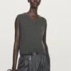 Massimo Dutti CROP V-NECK CASHMERE - Top - Dark Grey 1 Massimo Dutti CROP V-NECK CASHMERE - Top - Dark Grey -Massimo Dutti Shop f986d1ad958c4a51b18a2cc88814b9c4