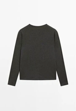 Massimo Dutti LONG SLEEVE WITH SEAM DETAIL - Long Sleeved Top - Grey -Massimo Dutti Shop f99d9800ecc44a01a305c0159c17e609