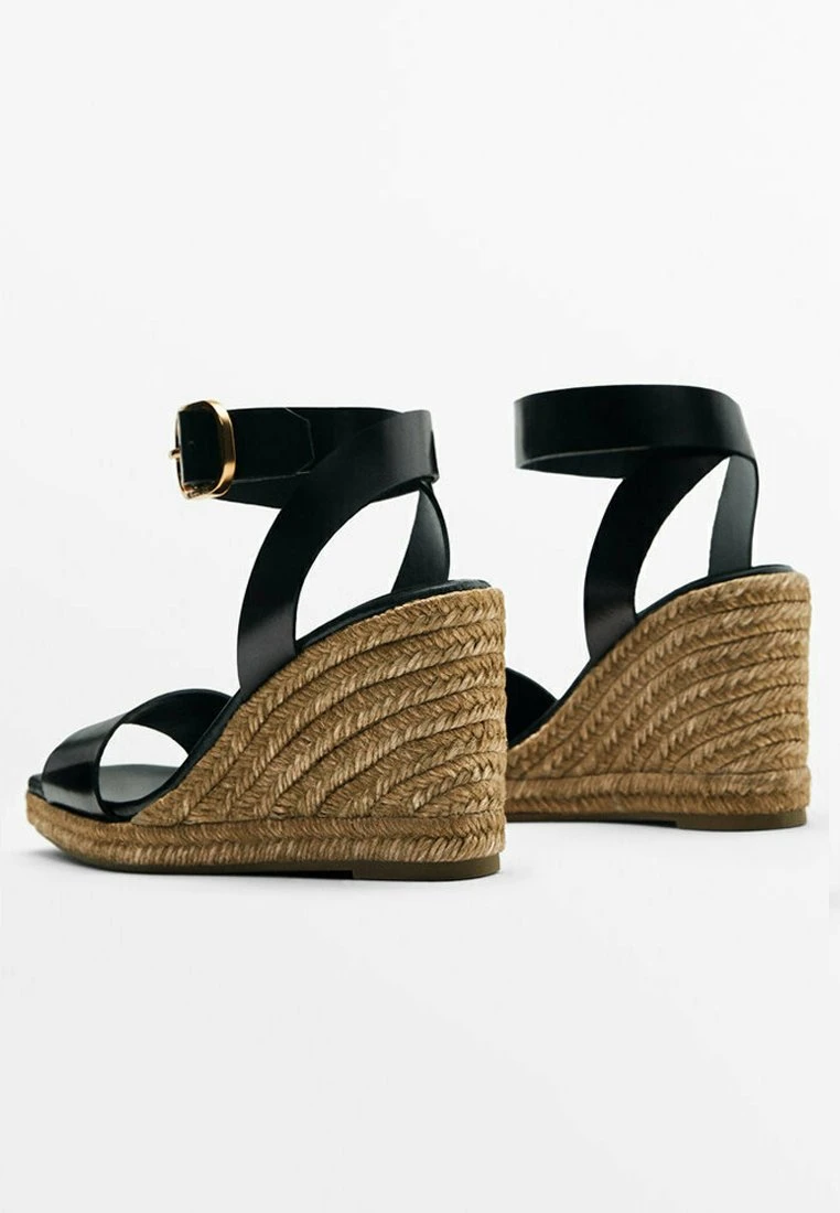 Massimo Dutti With Buckled Ankle Strap - Wedge Sandals 4 Massimo Dutti With Buckled Ankle Strap - Wedge Sandals - Image 2