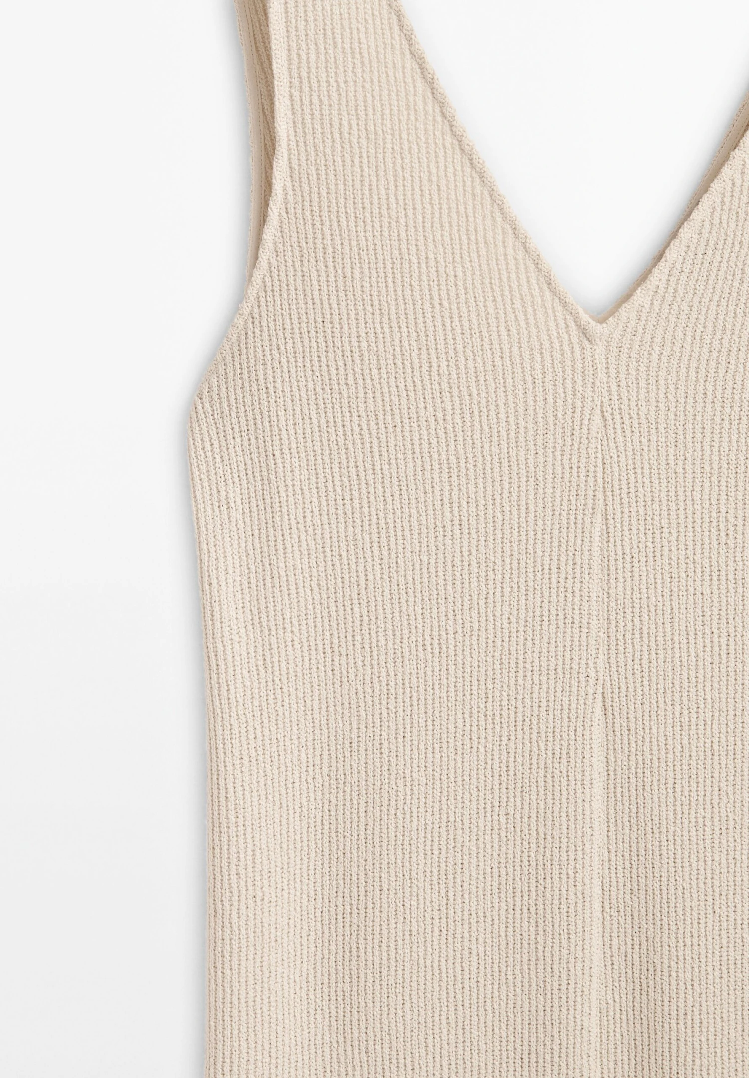 Massimo Dutti Textured V Neck With Slit - Jumper Dress 10 Massimo Dutti Textured V Neck With Slit - Jumper Dress - Image 8