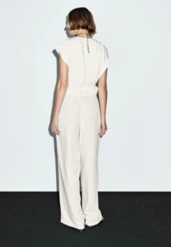 Massimo Dutti WIDE-LEG WITH DOUBLE DART - Trousers - White -Massimo Dutti Shop fa42898508f4478dad50c1cd2b64336b