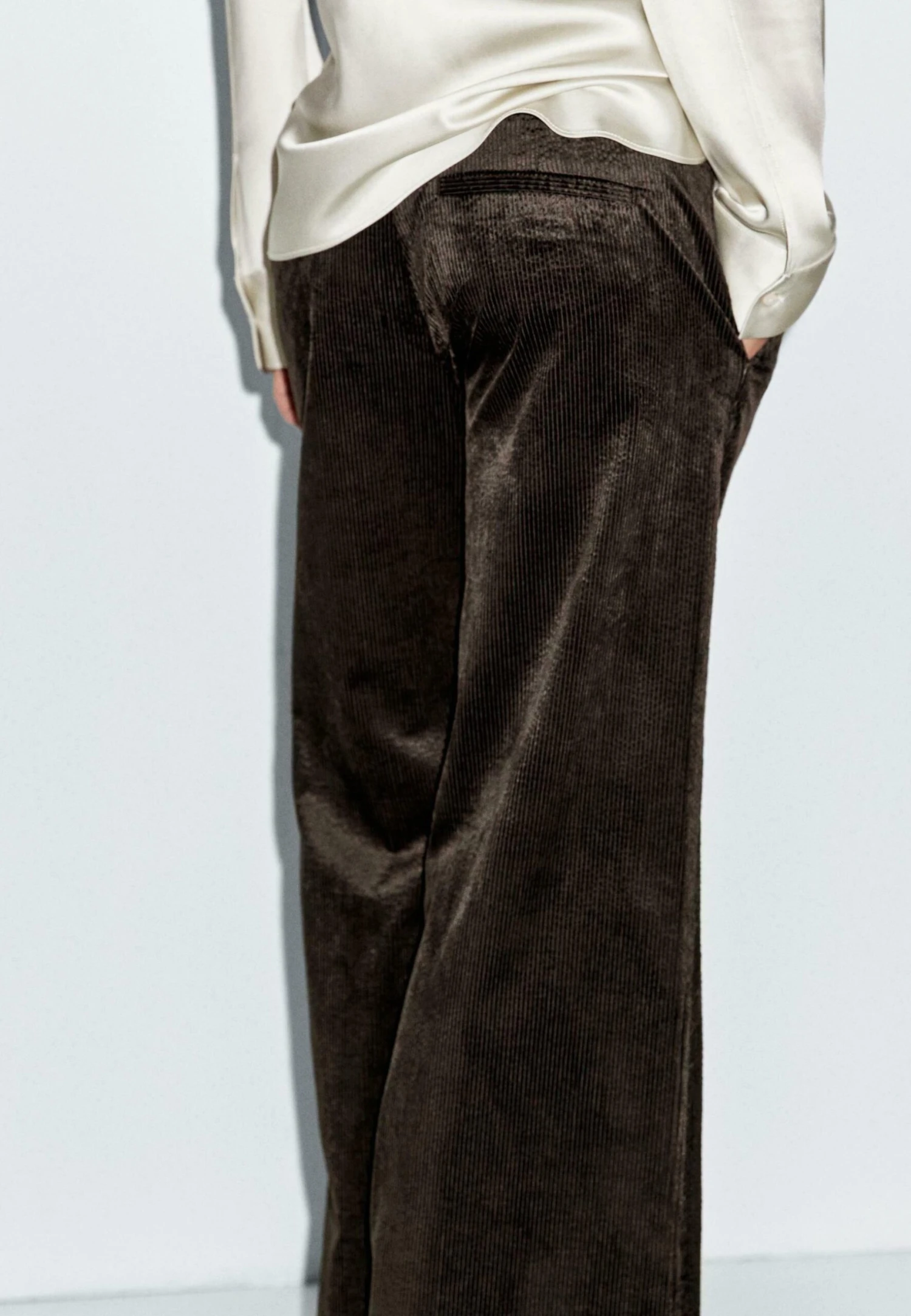 Massimo Dutti Trousers - Mottled Dark Brown 6 Massimo Dutti Trousers - Mottled Dark Brown - Image 4