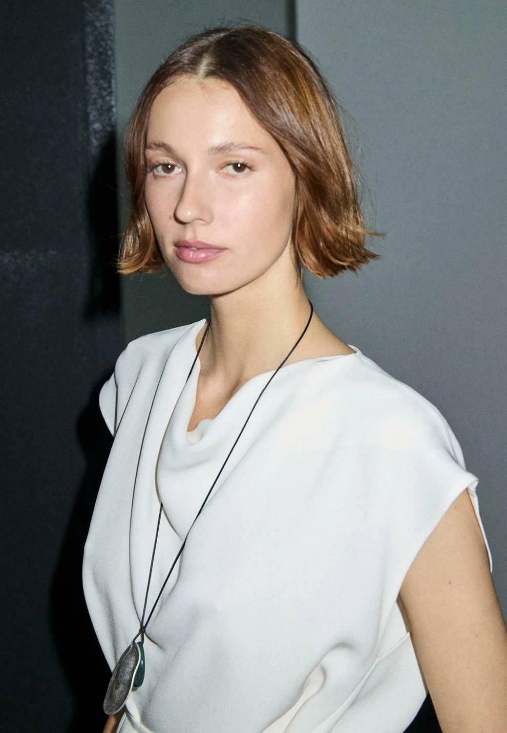 Massimo Dutti CREPE COWL NECK - Top - White 6 Massimo Dutti CREPE COWL NECK - Top - White - Image 4