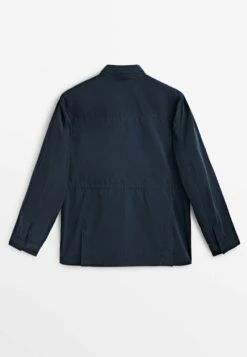 Massimo Dutti Technical With Zip- Summer Jacket - Dark Blue -Massimo Dutti Shop faadaf492c9a49fd8f762518ac5001a6