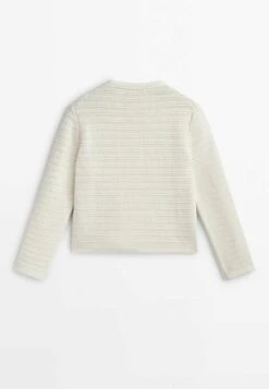 Massimo Dutti Textured With Buttons - Cardigan -Massimo Dutti Shop fac0d6e4d68b460aabbf509fbfb25697