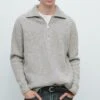 Massimo Dutti MOCK NECK - Jumper - Grey -Massimo Dutti Shop fae70f0befa54d8fbe393110b1c82a5f