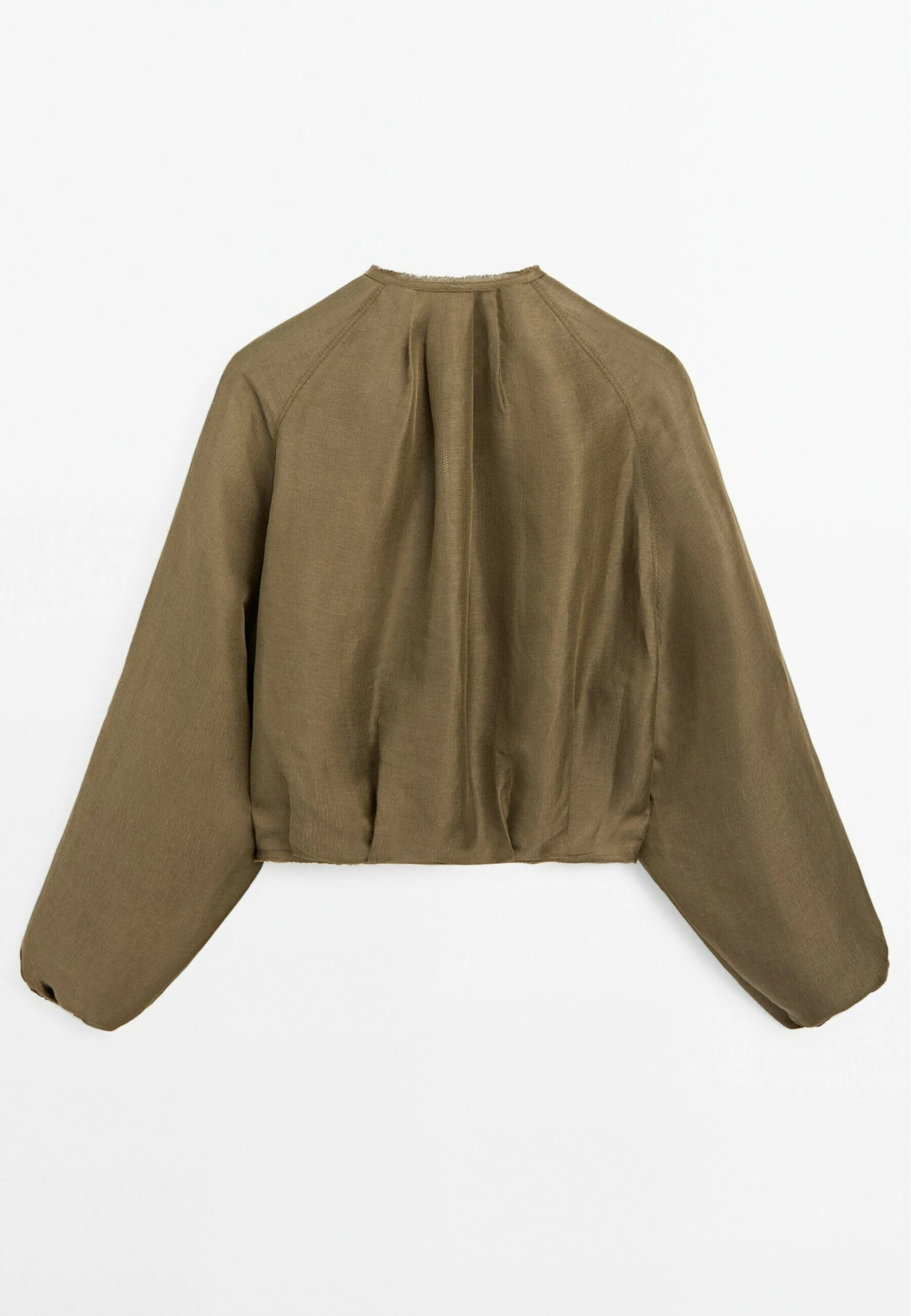 Massimo Dutti FRAYED LIGHTWEIGHT BOMBER NECK - Bomber Jacket - Brown 9 Massimo Dutti FRAYED LIGHTWEIGHT BOMBER NECK - Bomber Jacket - Brown - Image 7