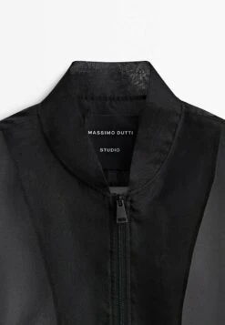 Massimo Dutti Studio-Organza- Bomber Jacket - Black -Massimo Dutti Shop fb33faa1b6524e3399aac69a09490e66