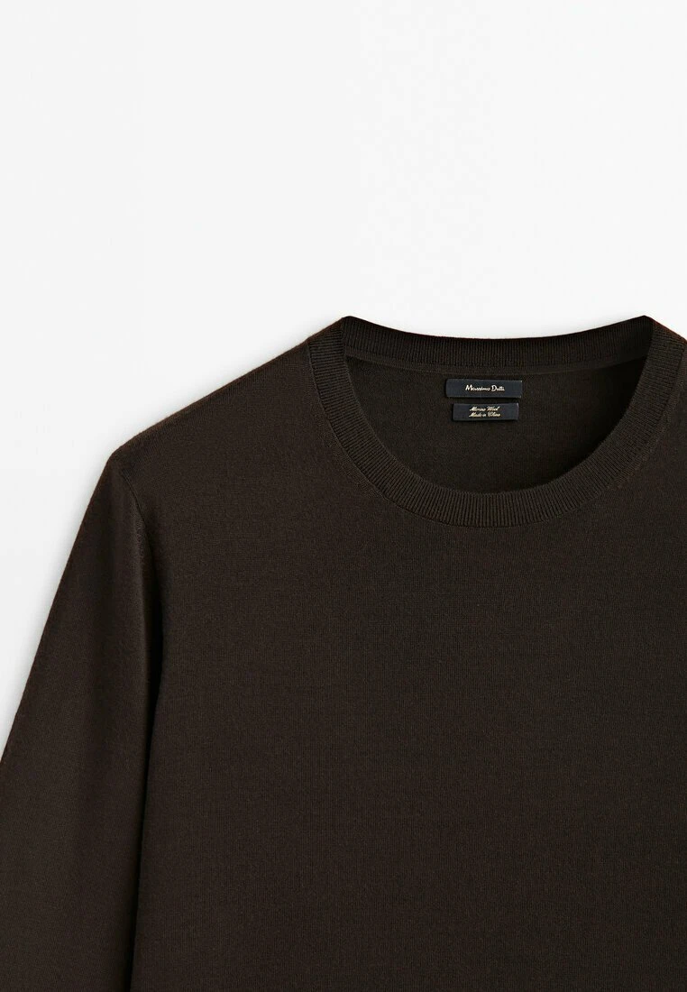 Massimo Dutti Crew Neck - Sweatshirt - Brown 10 Massimo Dutti Crew Neck - Sweatshirt - Brown - Image 8