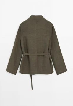 Massimo Dutti STAND COLLAR - Summer Jacket - Mottled Brown -Massimo Dutti Shop fb7c5b122f834bcabd5174eac9948fcd