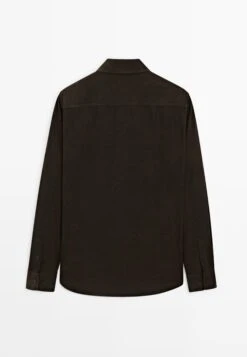 Massimo Dutti REGULAR FIT NEEDLECORD - Shirt - Dark Brown -Massimo Dutti Shop fbc2d018cdfe45e1a92a3eb81b89edc3