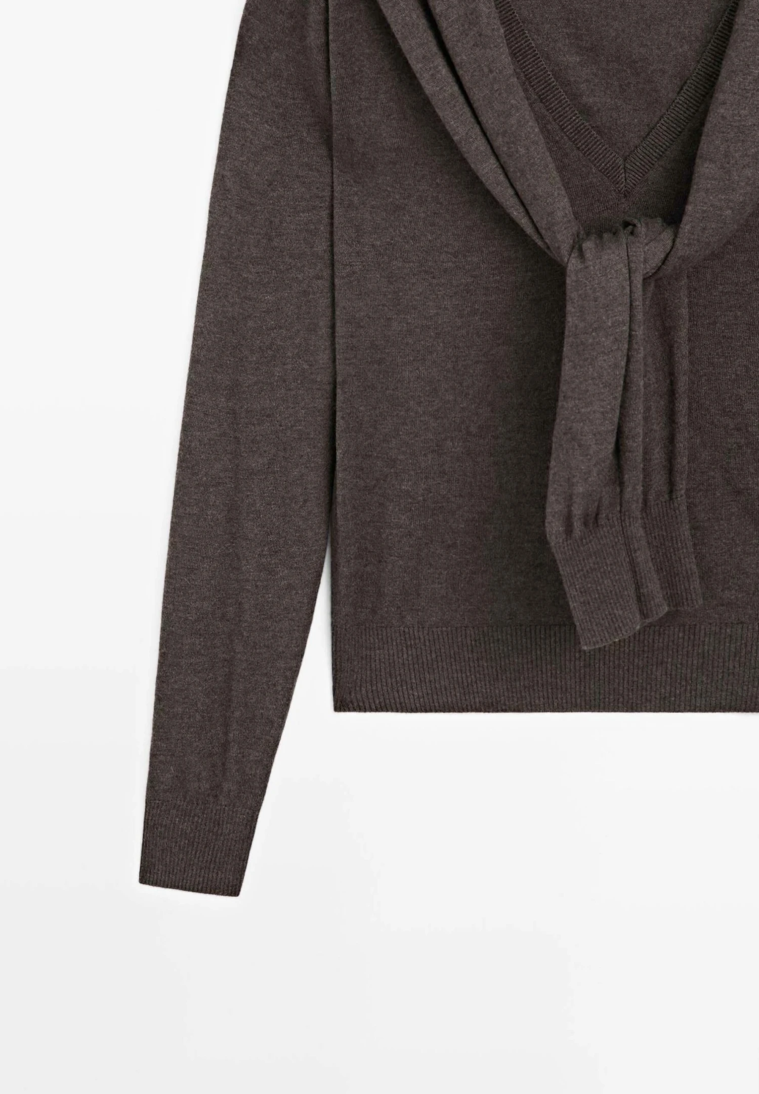 Massimo Dutti WITH MULTIWAY SLEEVES - Jumper - Dark Brown 11 Massimo Dutti WITH MULTIWAY SLEEVES - Jumper - Dark Brown - Image 9