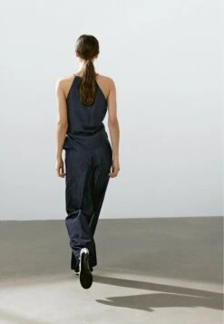 Massimo Dutti HALTER TOP WITH STRAIGHT NECKLINE - Top - Mottled Dark Blue -Massimo Dutti Shop fbce74d2dbc64a149fa820fe0247e35c