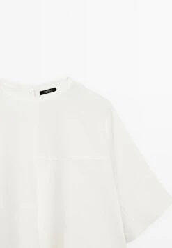 Massimo Dutti SHORT CAPE WITH SEAM DETAILS - Cape - White -Massimo Dutti Shop fbe3bc696ba5405a8ae799a131ed2b12