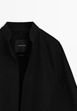 Massimo Dutti WITH STAND COLLAR - Classic Coat - Black -Massimo Dutti Shop fbe90ebd5ee441f48411a2d76337db01