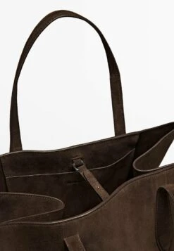 Massimo Dutti Handbag - Mottled Dark Brown -Massimo Dutti Shop fc19eb1bee1b4d13b0c42eafa488a7d8