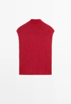 Massimo Dutti SLEEVELESS HIGH NECK SWEATER - Jumper - Mottled Dark Green -Massimo Dutti Shop fc7412b9b9164f379b5833b43bc508c6 1