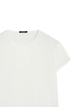 Massimo Dutti FLOWING SHORT SLEEVE WITH CREW NECK - Basic T-shirt - White 19 Massimo Dutti FLOWING SHORT SLEEVE WITH CREW NECK - Basic T-shirt - White -Massimo Dutti Shop fc986983f9aa4483bb692098036d3bf5