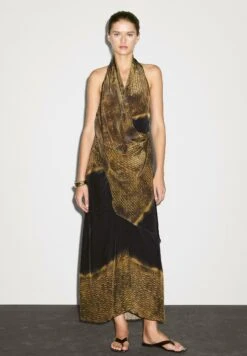 Massimo Dutti PRINTED HALTER-NECK MIDI - Maxi Dress - Mottled Green 12 Massimo Dutti PRINTED HALTER-NECK MIDI - Maxi Dress - Mottled Green -Massimo Dutti Shop fd03495966364929b136eadda79537d2