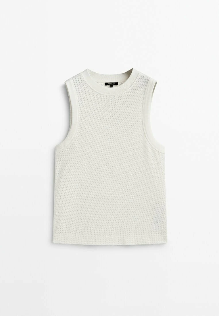 Massimo Dutti Textured Blend - Top - Beige 12 Massimo Dutti Textured Blend - Top - Beige - Image 10