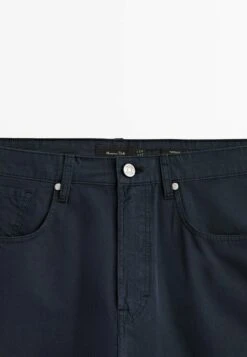 Massimo Dutti Poplin- Straight Leg Jeans - Blue -Massimo Dutti Shop fd36d398a8f84d59b4b71d365cfecb94