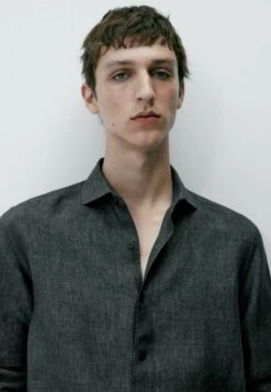 Massimo Dutti Faded - Shirt - Mottled Green -Massimo Dutti Shop fd97ce0f5cc3453fa8414bde7518be98