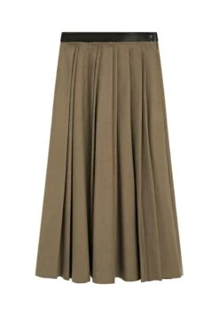 Massimo Dutti MIDI WITH WAIST DETAIL - Pleated Skirt - Light Brown -Massimo Dutti Shop fdc51f534ee34ad58aea19ee9db9f8b6