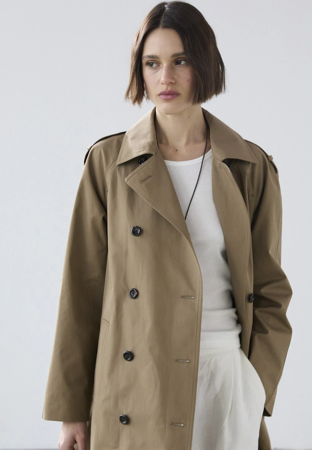 Massimo Dutti WATER-REPELLENT - Trenchcoat - Mottled Brown 7 Massimo Dutti WATER-REPELLENT - Trenchcoat - Mottled Brown - Image 5