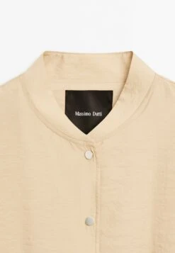 Massimo Dutti LOOSE-FITTING WITH DRAWSTRING DETAIL - Bomber Jacket - Beige -Massimo Dutti Shop fde5aea2e0b542aea2450afb26e2efd9