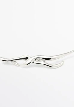 Massimo Dutti Brooch - Silver-coloured -Massimo Dutti Shop fe204785c36d4285977016d02629bb19