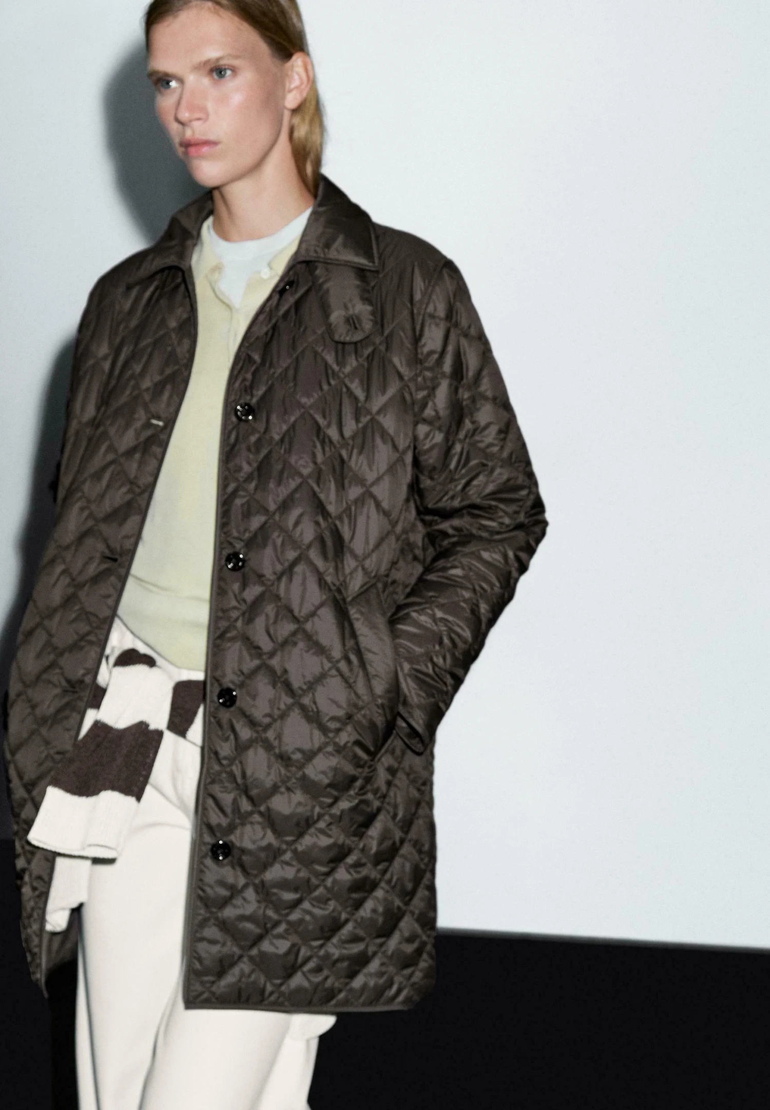 Massimo Dutti LONG LIGHTWEIGHT - Winter Coat - Dark Brown 5 Massimo Dutti LONG LIGHTWEIGHT - Winter Coat - Dark Brown - Image 3