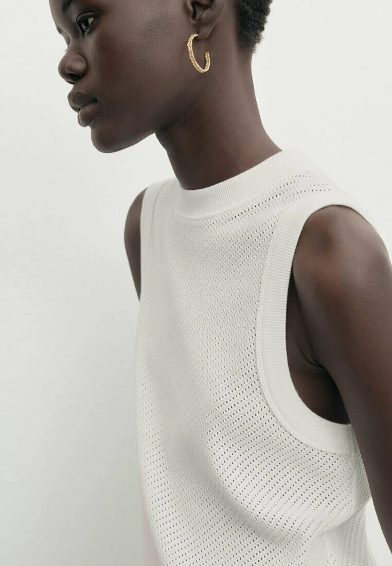 Massimo Dutti Textured Blend - Top - Beige 4 Massimo Dutti Textured Blend - Top - Beige - Image 2