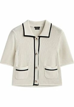 Massimo Dutti Contrast Textured With Pockets - Cardigan - Beige -Massimo Dutti Shop fe692c4dcfd742fe8e37907b39465276