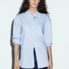 Massimo Dutti STRIPED - Button-down Blouse - Blue -Massimo Dutti Shop fe7d7e3982a54de2b94097f6b6009903