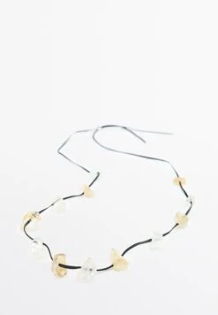 Massimo Dutti IRREGULAR RHINESTONE - Necklace - Black Denim -Massimo Dutti Shop fe80f02a92bd4779b3d9a51e015beff6