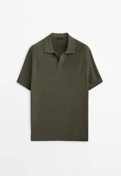 Massimo Dutti Textured Short Sleeve - Polo Shirt - Green 21 Massimo Dutti Textured Short Sleeve - Polo Shirt - Green -Massimo Dutti Shop fe88d8b9156f459282c723735580fd6d
