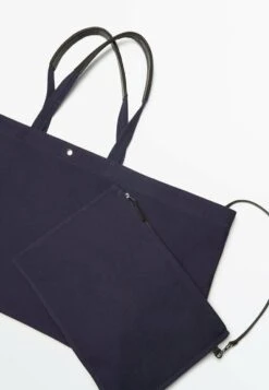 Massimo Dutti Maxi Shopper- Tote Bag - Blue -Massimo Dutti Shop feeec8b23aae4afeb230602ad8f48cfa