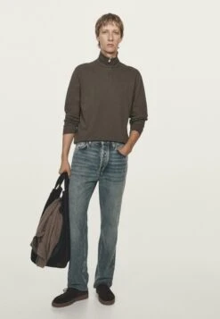 Massimo Dutti ZIPPED HIGH NECK - Jumper - Dark Green -Massimo Dutti Shop ff0f836489f044c8af596a5f90020156