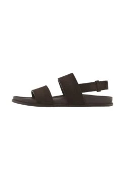 Massimo Dutti SPLIT - Sandals - Dark Brown